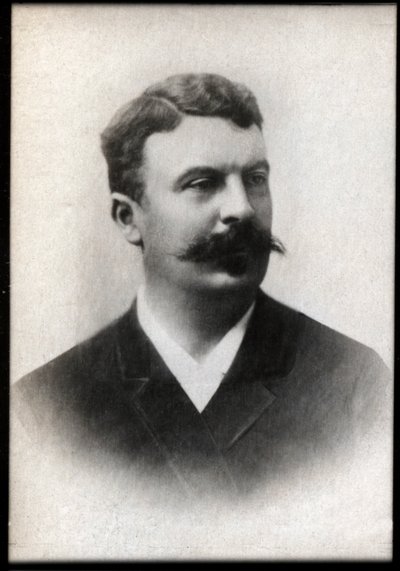 Portrait of Guy de Maupassant by French Photographer